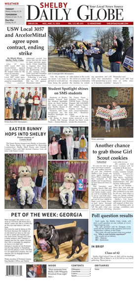 Cover of Shelby Daily Globe