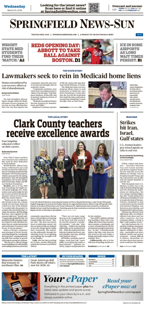 Cover of Springfield News-Sun