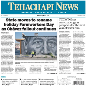 Cover of Tehachapi News
