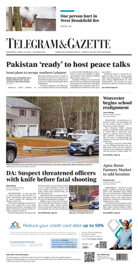 Cover of Telegram & Gazette
