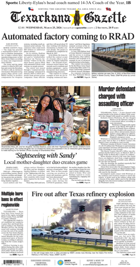 Cover of Texarkana Gazette