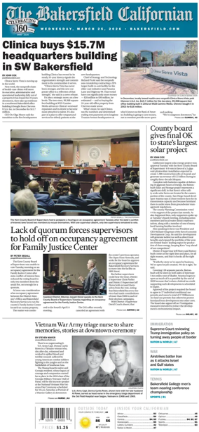 Cover of The Bakersfield Californian