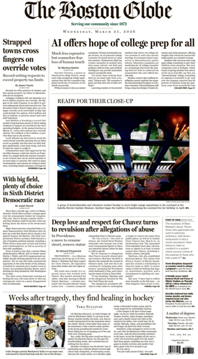 Cover of The Boston Globe