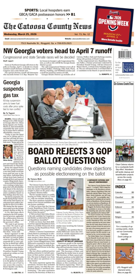 Cover of The Catoosa County News