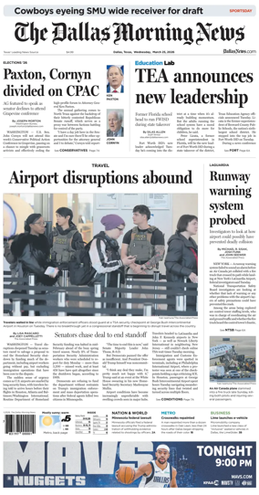 Cover of The Dallas Morning News