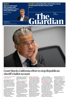 Cover of The Guardian (USA)