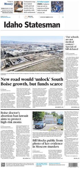 Cover of The Idaho Statesman