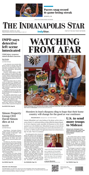 Cover of The Indianapolis Star