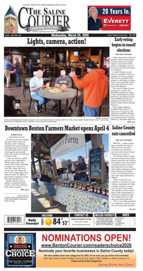 Cover of The Saline Courier