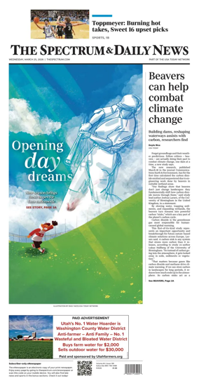 Cover of The Spectrum & Daily News