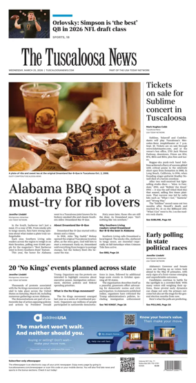 Cover of The Tuscaloosa News