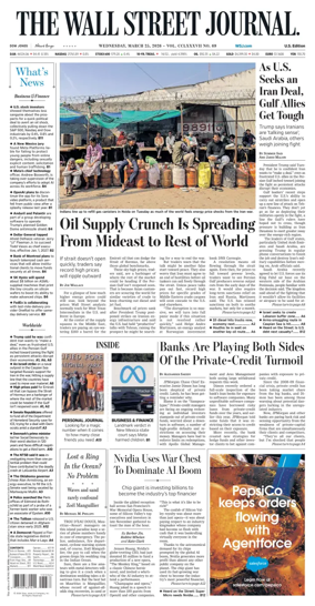 Cover of The Wall Street Journal