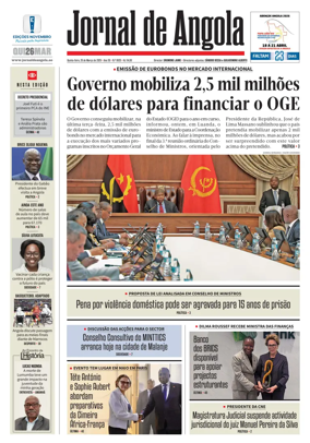 Cover of Jornal de Angola