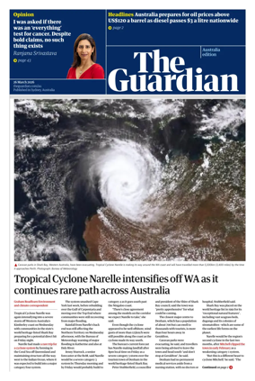 Cover of The Guardian Australia