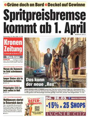 Cover of Kronen Zeitung