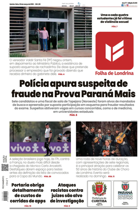 Cover of Folha de Londrina
