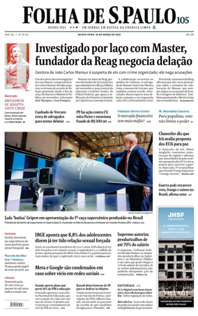 Cover of Folha de S.Paulo