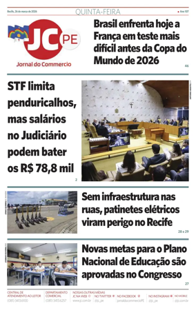 Cover of Jornal do Commercio