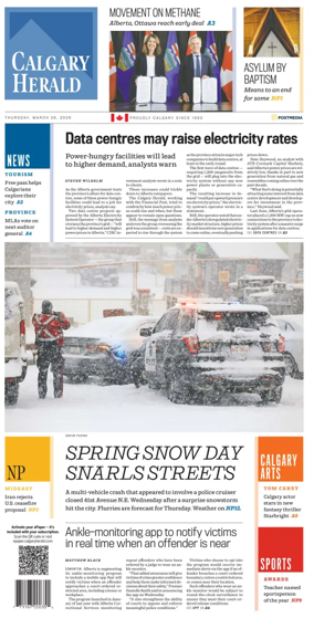 Cover of Calgary Herald