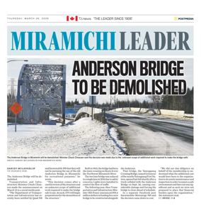 Cover of Miramichi Leader