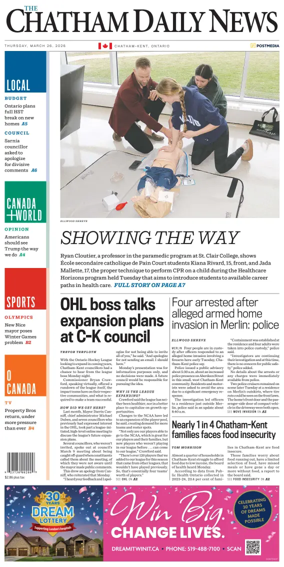 Cover of The Chatham Daily News