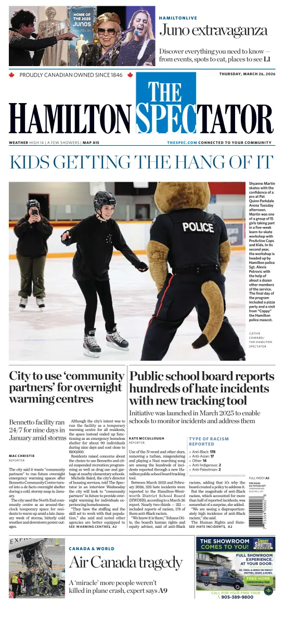 Cover of The Hamilton Spectator