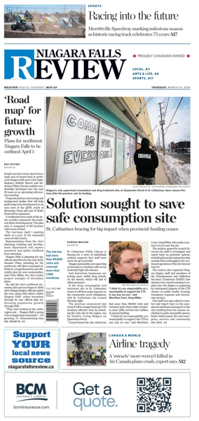 Cover of The Niagara Falls Review