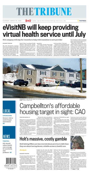 Cover of The Tribune (New Brunswick)