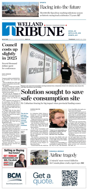 Cover of The Welland Tribune