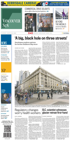 Cover of Vancouver Sun