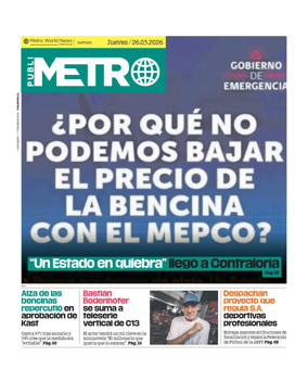 Cover of Publimetro Chile