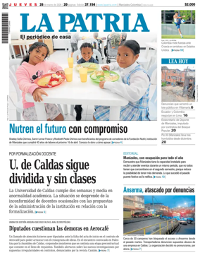 Cover of La Patria (Colombia)