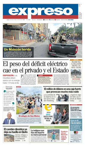 Cover of Diario Expreso
