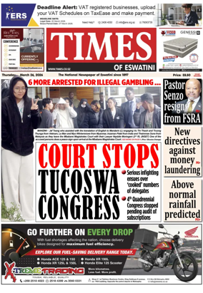 Cover of Times of Eswatini