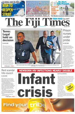 Cover of The Fiji Times