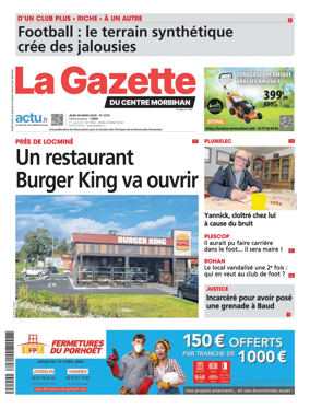Cover of La Gazette du Centre Morbihan
