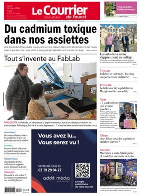 Cover of Le Courrier de l’Ouest (Deux-Sevres)