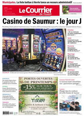 Cover of Le Courrier de l’Ouest (Saumur)