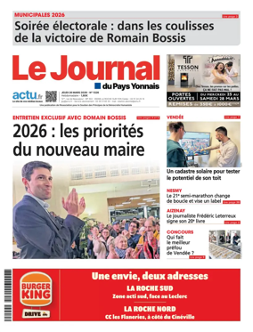 Cover of Le Journal du Pays Yonnais
