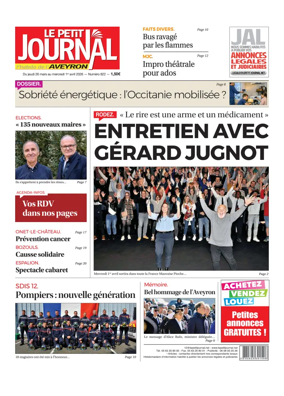 Cover of Le Petit Journal - L'hebdo local de l'Aveyron
