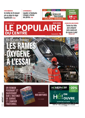 Cover of Le Populaire du Centre (Haute-Vienne)