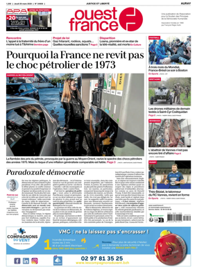 Cover of Ouest France (Auray)