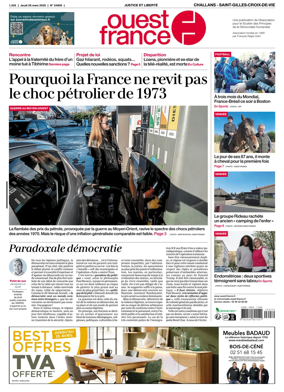 Cover of Ouest France (Challans / Saint-Gilles-Croix-de-Vie)