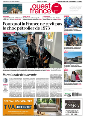 Cover of Ouest France (La Roche-sur-Yon - Fontenay-le-Comte)