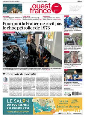 Cover of Ouest France (Lorient)