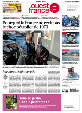 Cover of Ouest France (Loudeac / Rostrenen)