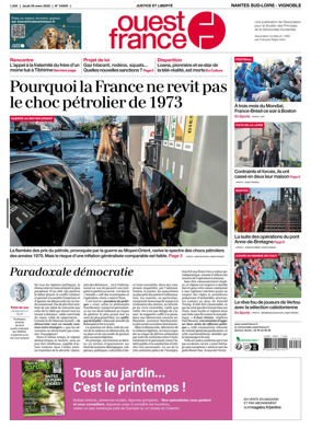 Cover of Ouest France (Nantes / Sud-Loire / Vignoble)