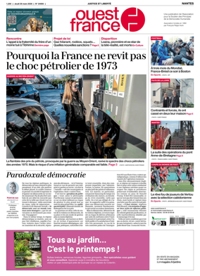 Cover of Ouest France (Nantes)