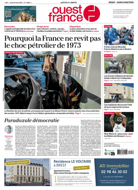 Cover of Ouest France (Nord-Finistere)
