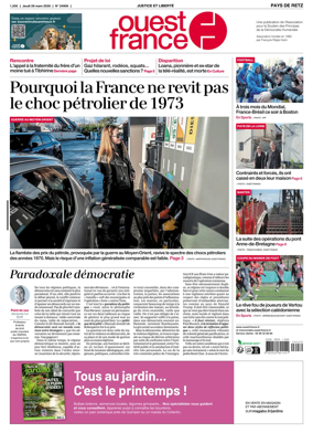 Cover of Ouest France (Pornic / Pays de Retz)